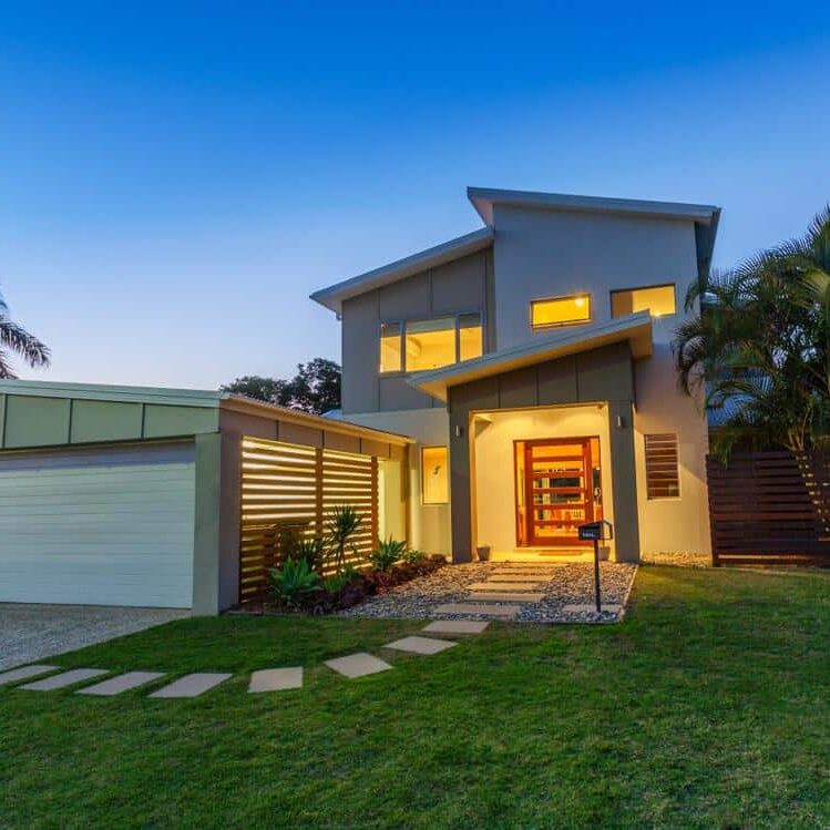 A facade of a modern house in Australia