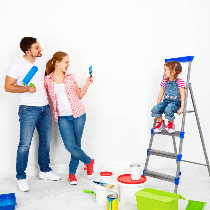 A family taking on a home renovation project can top up their home loan for extra funds.